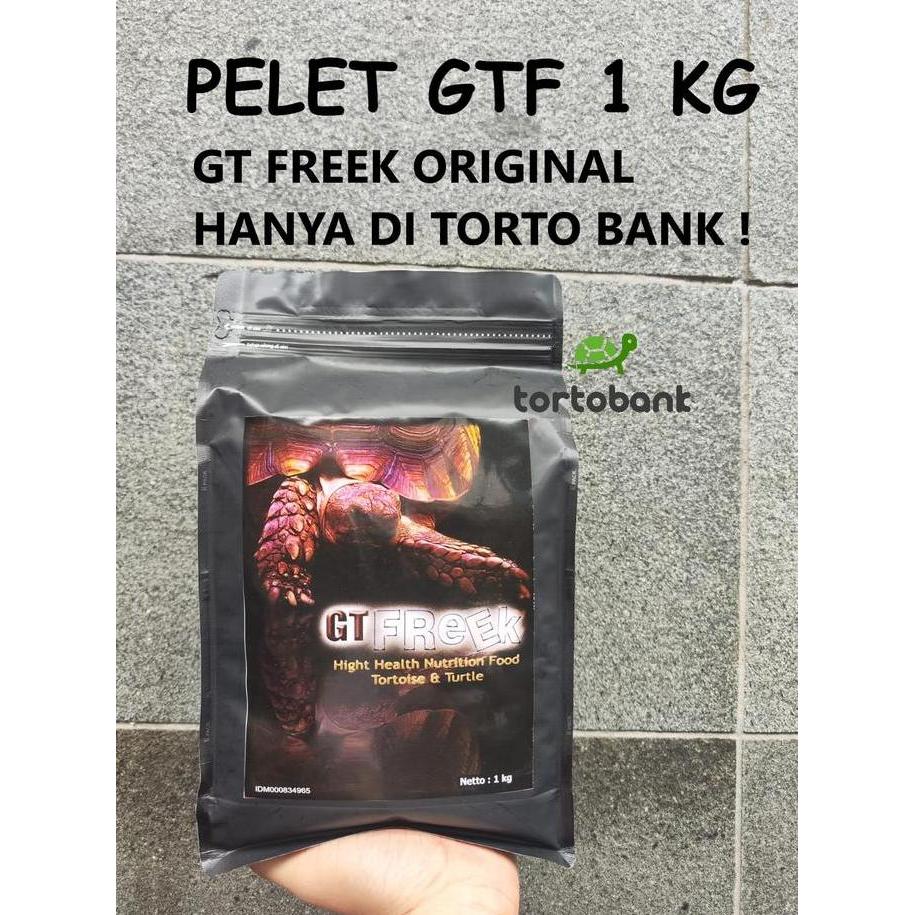 ORIGINAL GT FREEK TORTOISE FOOD - MAKANAN KURA GTFREEK - PELET KURA DARAT GTF - GT FREEK TURTLE FOOD
