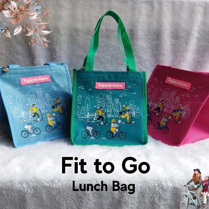 Terbaru Tas Bekal Fit To Go Tupperware / Tas Fancy Crystalwafe / Tas Tupperware Bulat 23 Cm