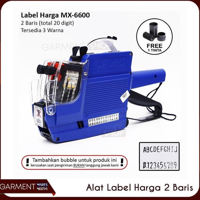 Alat Label Harga Expired Date Snack Kerupuk Price Label 8 Digit Mx5500