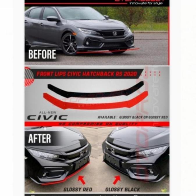 Otoproject Front Lips List Bumper Depan Mobil Civic Turbo Hatchback
