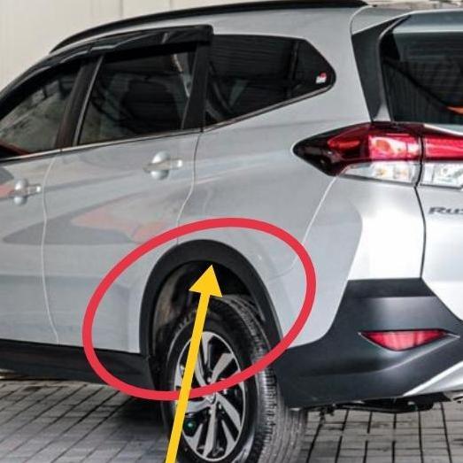 over fender Rush - Terios bagian belakang 2018 - 2019 - 2020