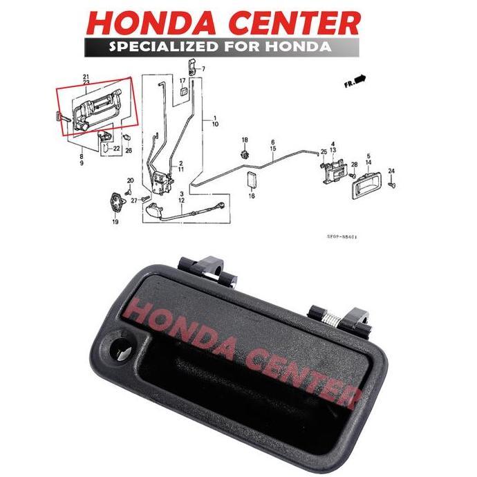 HANDLE PINTU LUAR DEPAN KANAN CIVIC SPORT CIVIC WONDER