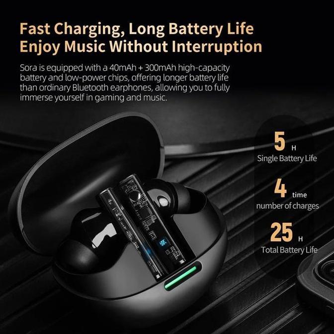 KZ Sora Bluetooth Earphone TWS Bluetooth 5.4 High Quality Wireless