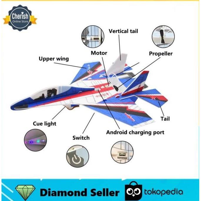 Mainan Pesawat Foam Elektrik | Pesawat Terbang Busa Elektrik Recharge
