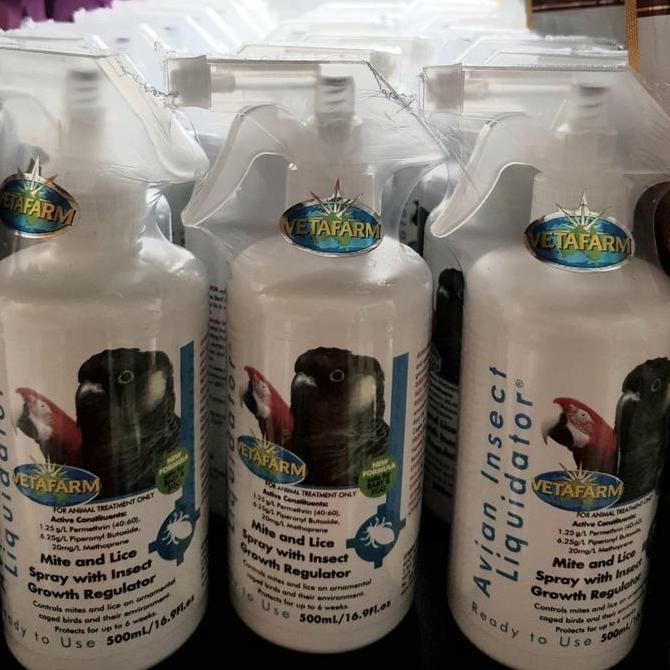 Avian Insect Liquidator 500 Ml Vetafarm Formula Baru Obat Kutu Burung