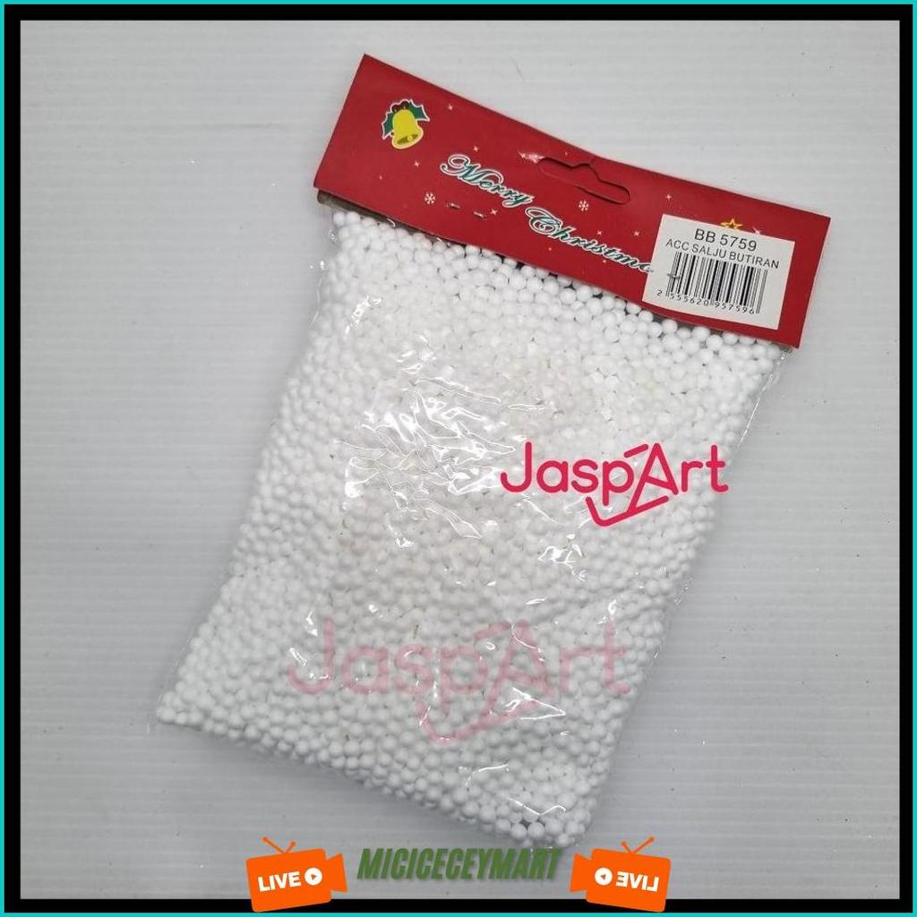 Bola Salju Mini Mainan Sterofoam Kecil Styrofoam Bulat Salju Mainan Dekorasi Pohon Cod
