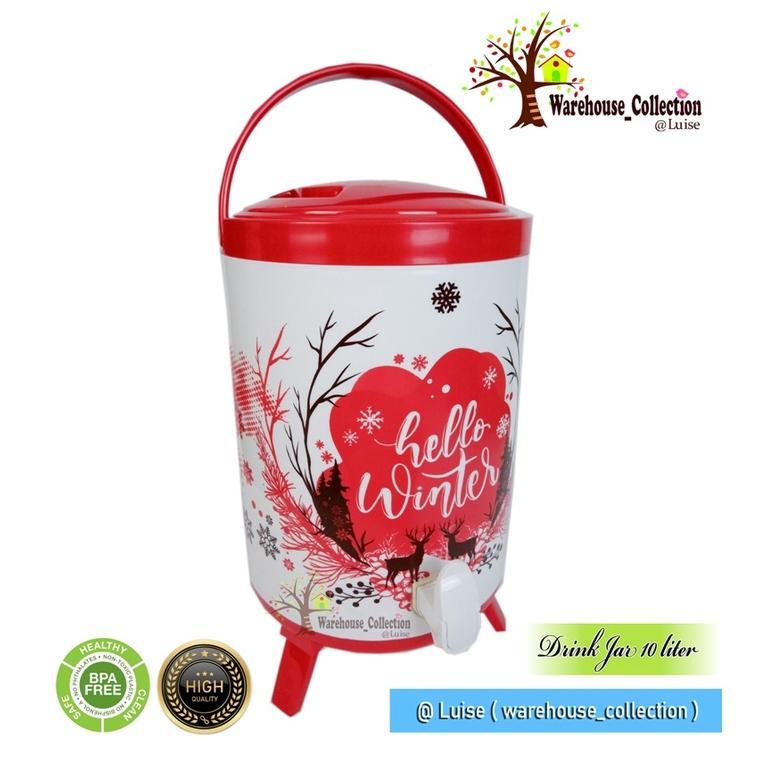 Drink Jar Roma 10 Liter Global Eagle/ Tempat Air Minum / Termos Air Panas Dingin (W&Co)