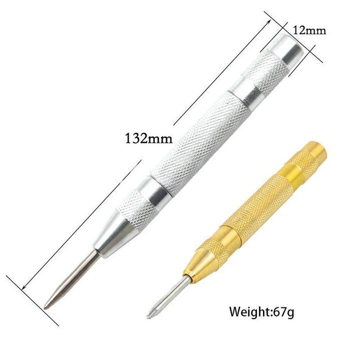 GALGALI Automatic Center Punch Penanda Titik Bor Obeng Penanda Penitik Tanda