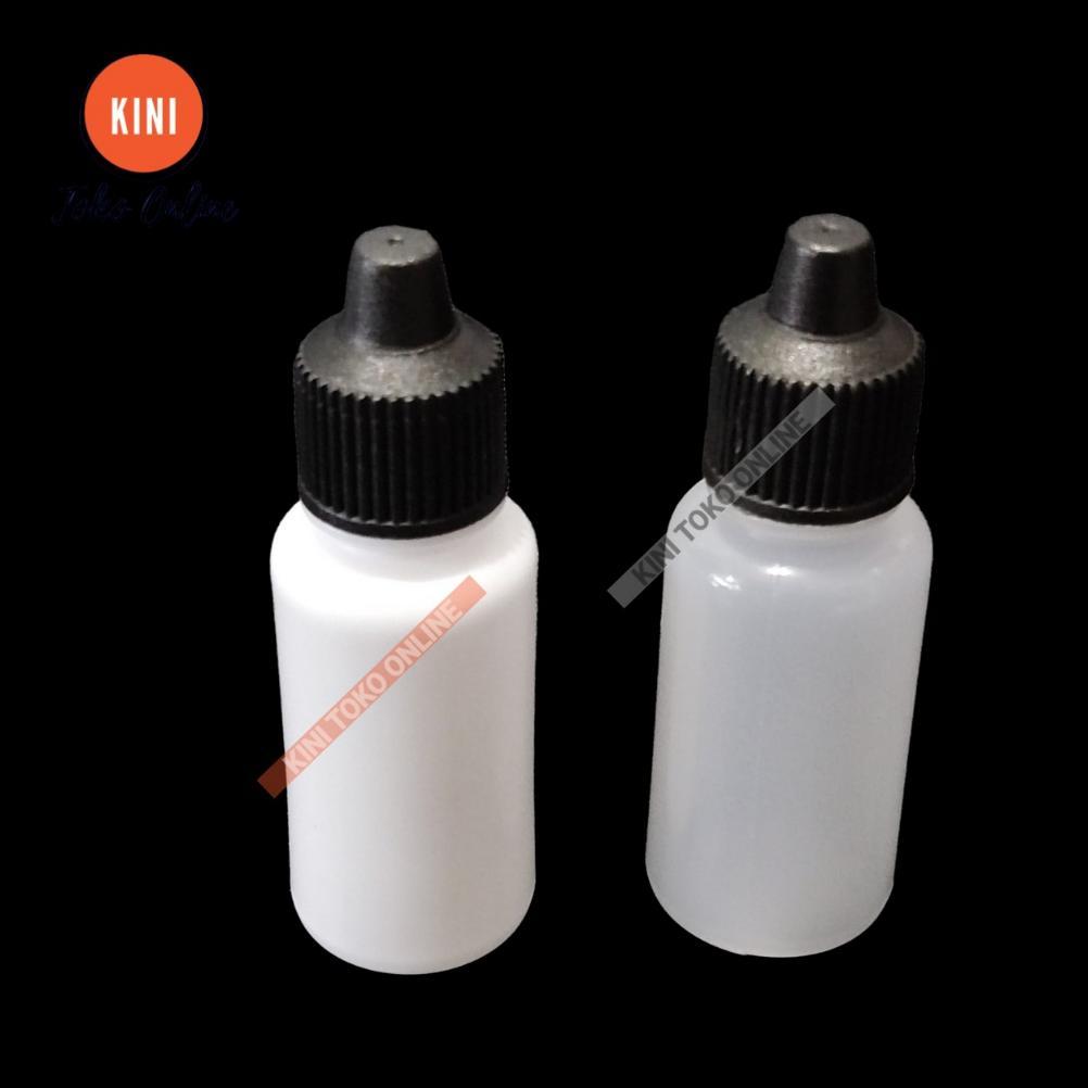 Bisa Cod Cc Botol Tetes 15 Ml Tinggi Polos Bolong Non Segel Plastik 15Ml Putih Natural Obat Mata ||
