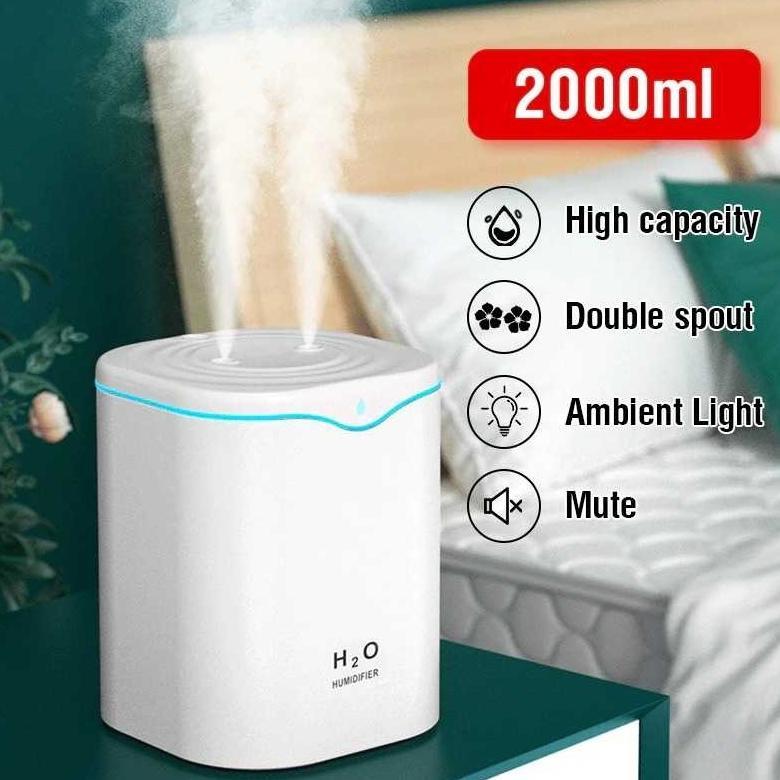 COD Humidifier Diffuser Pengharum Pelembab Semprot Uap Aromaterapi Ruangan Otomatis Tahan Lama Besar