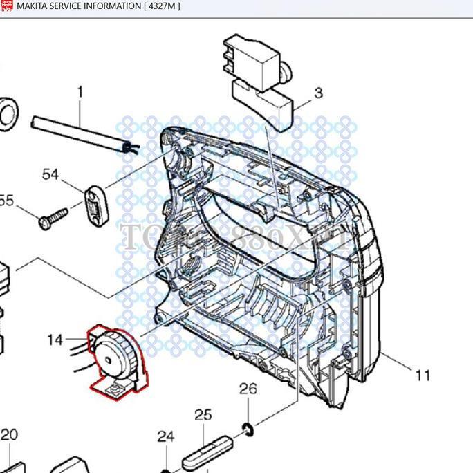 >*>*>*>*] Controller Makita 4327M 4327 Jig Saw Makita 620411-9