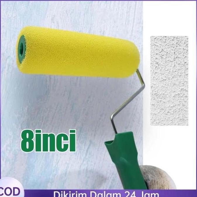Roll Cat Tekstur Motif Kamprot Roll 8 Inch Termurah Texture Roller Paint roll kuas cat dinding kuas 