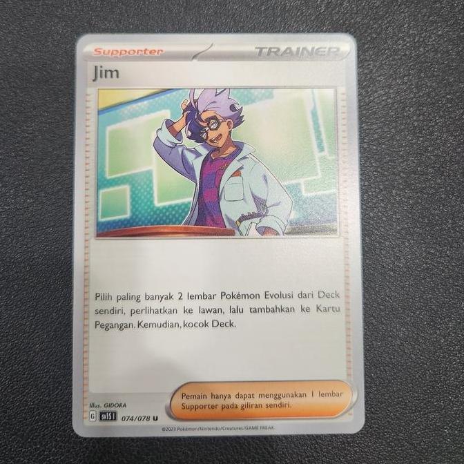 pokemon tcg sv1s 074/078 jim trainer scarlet HARGA SPESIAL