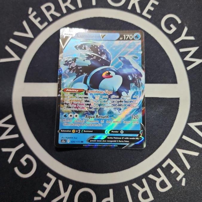 Lumineon V RR Foil Holo Kartu Pokemon TCG Indonesia TERBAIK
