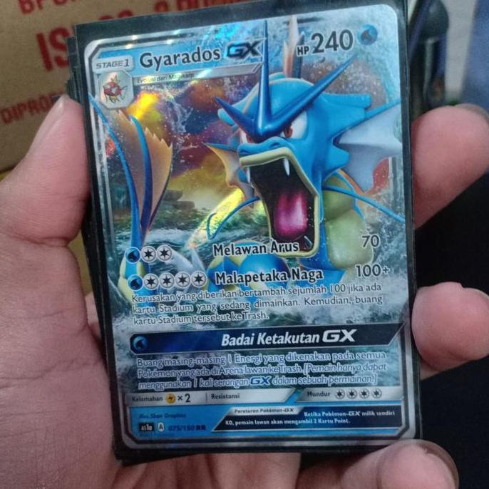 Gyarados gx rr Pokemon tcg Indonesia trading card game sr hr magikarp TERMURAH