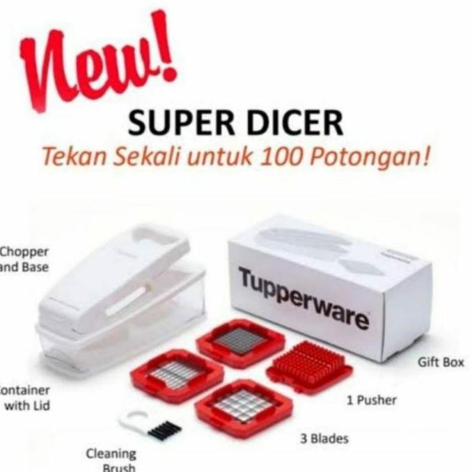 New- Tupperware Superdicer alat buah dan sayuran super dicer