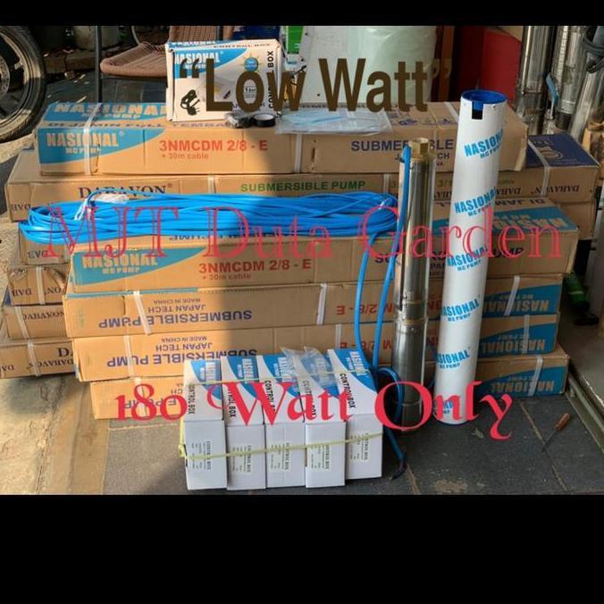 Sibel 3" 0.25Hp 180W Merk Nasional Mcpump Kabel Biru 30Mtr Tersambung Promo
