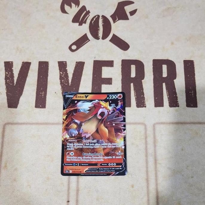 Entei V RR Pokemon TCG Indonesia TERBAIK