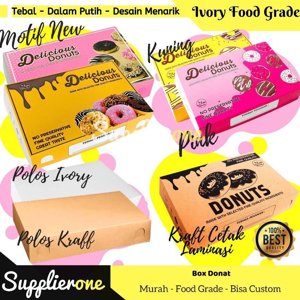 Box Donat, Dus donat, Kotak Donat, Kemasan Donat, Tempat donat, box donat besar, custom box donat