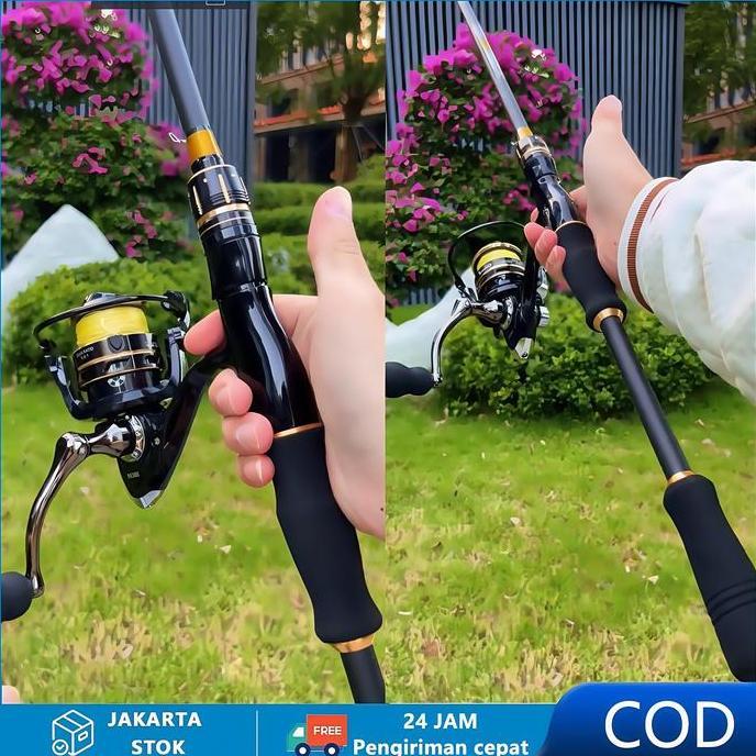Omagoedang - Daiwa Fishing Rod + NX Fishing Reel 3 Spinning Reel Set