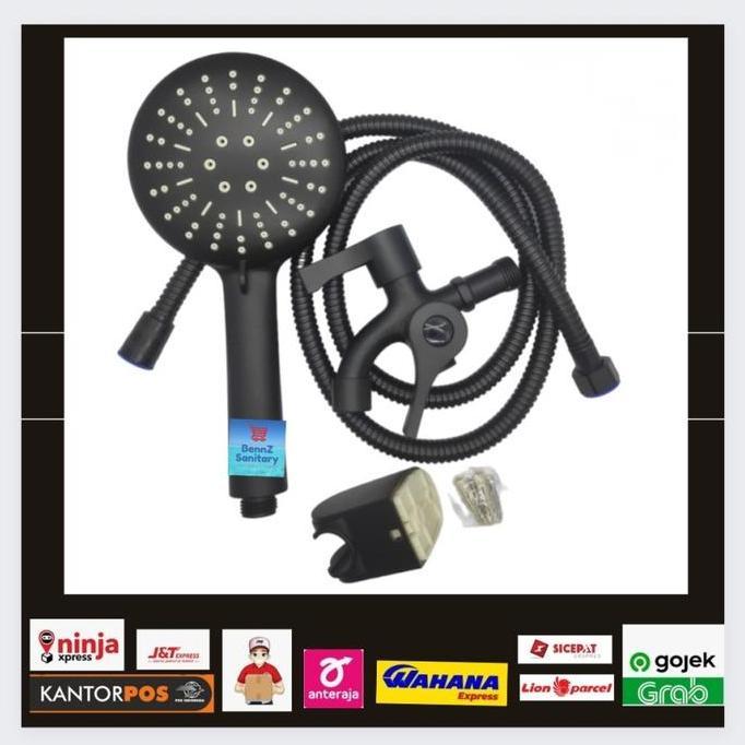 Kran Cabang Shower Hitam/Kran Air/Kran Kamar Mandi/Shower Dingin Hitam Baru