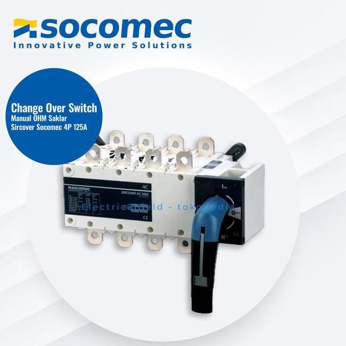 Promo Change Over Switch OHM Saklar Sircover Socomec 4P 125A Diskon