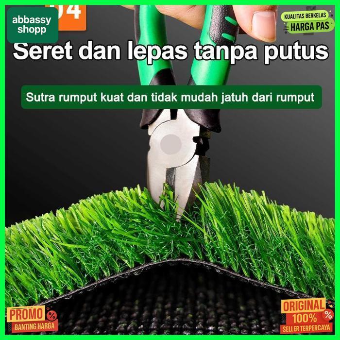 Termurah Rumput Sintetis 3Cm 2*1.5M/2*2M Tebal Taman Indoor Outdoor Rumput Sintetis Dekorasi Lawn Ru