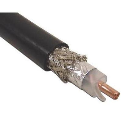 Belden 9913 Kabel Coaxial RG-8 Tembaga Tunggal Hitam USA RG8