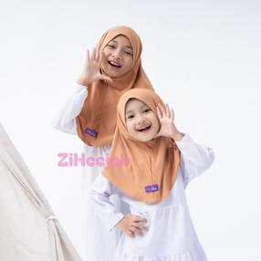 Jilbab Anak Non Pet/Jilbab Premium Label/Jilbab Sport Anak/Hijab Anak Siria Aman
