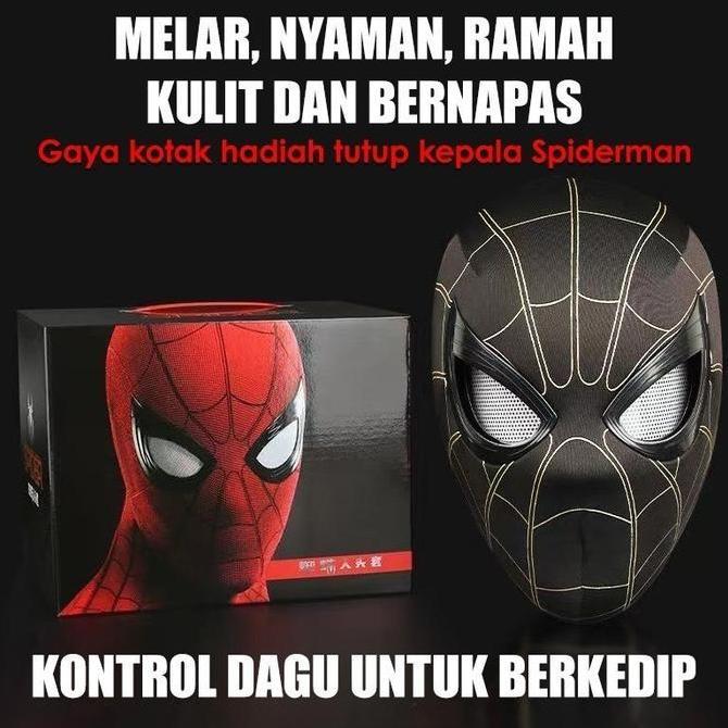 Duffy Toysbisa Berkediptopeng Spiderman Mask Topeng Mask Spiderman Headgear Hero Chin Control Cospla