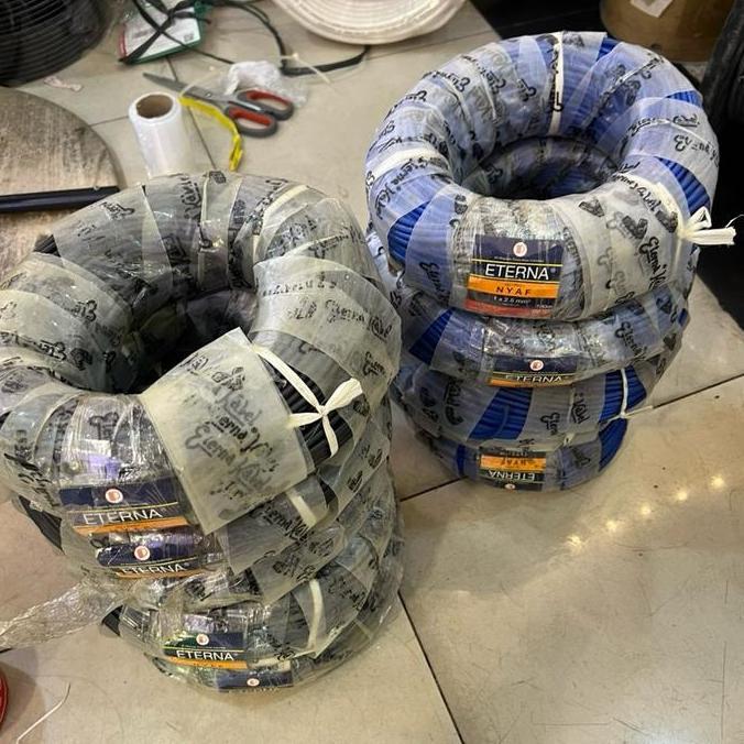 Promo Kabel Eterna NYAF 2.5mm 100m Serabut / NYAF 1x2.5 Mm Eterna / AF 2,5mm Eterna AF 2.5mm Eterna 