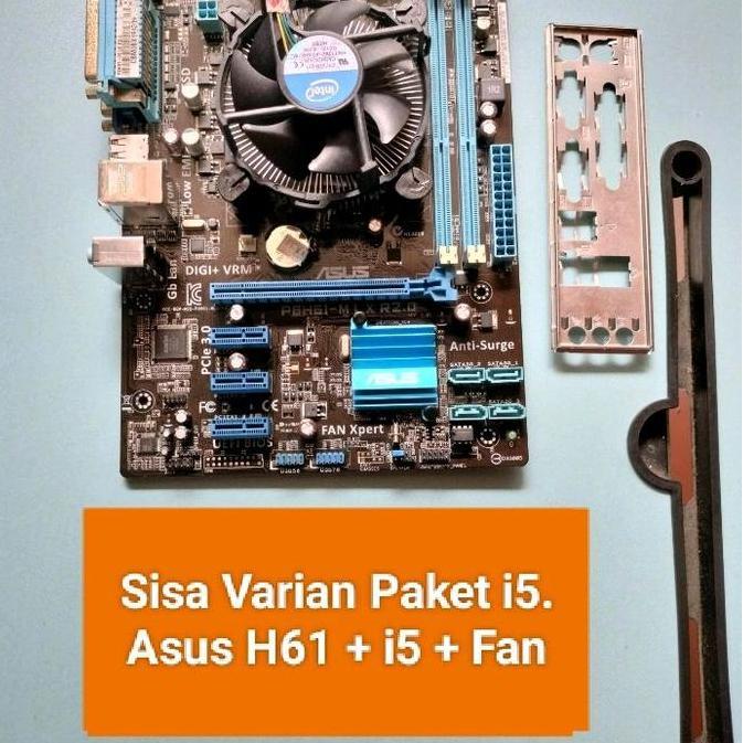 PAKET MOTHERBOARD H61 PROCESOR I3 + FAN