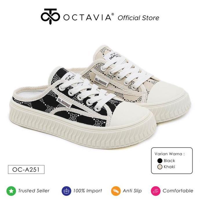 Bekor.sahdiyah - Octavia Sneakers Backless Mules Wanita Casual OC-A251