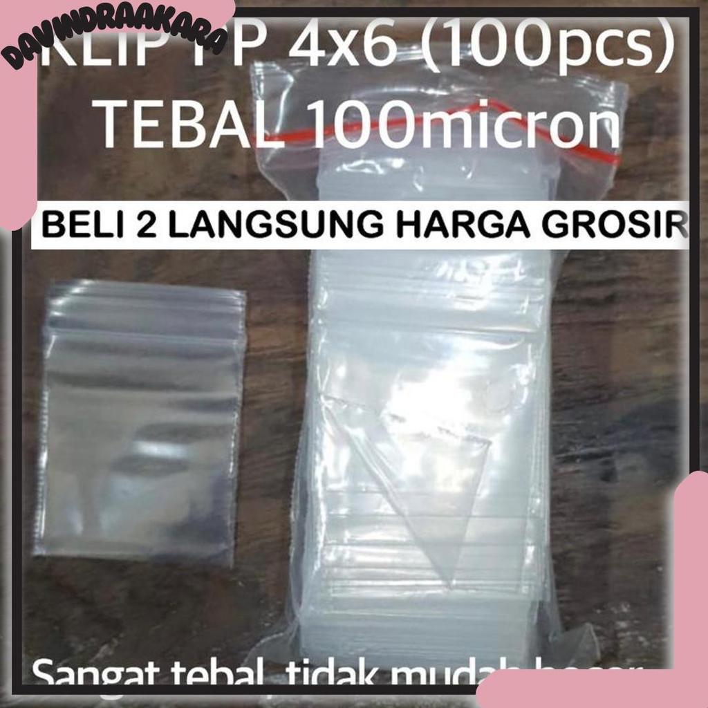 Grosir Plastik Klip Pp 4X6 Tebal 100 Micron Klip Putih Zipper
