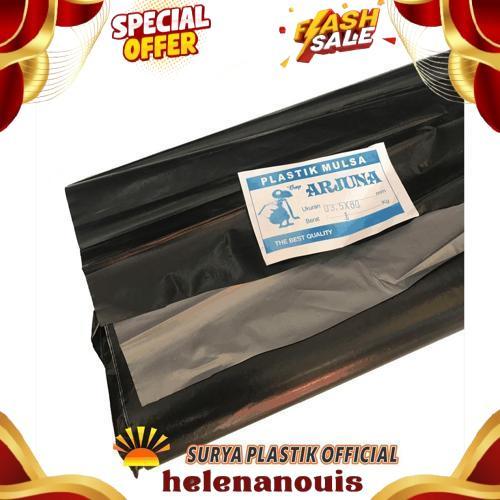 Top Seller Plastik Mulsa Hitam Perak Tebal 08 Lebar 200 Cm Kemasan 1Kg