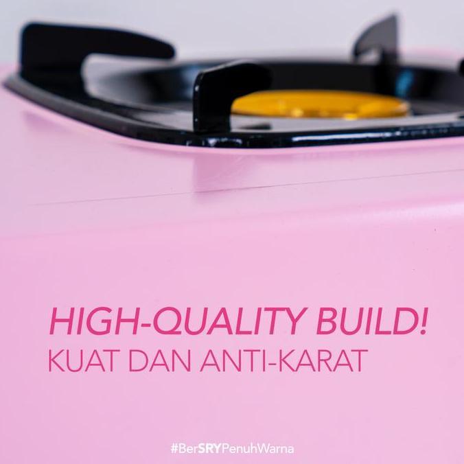 Kompor Gas SRY 2 Tungku Pastel | Kompor Teflon | Kompor 2 Tungku | Kompor Dapur Modern | Kompor Past