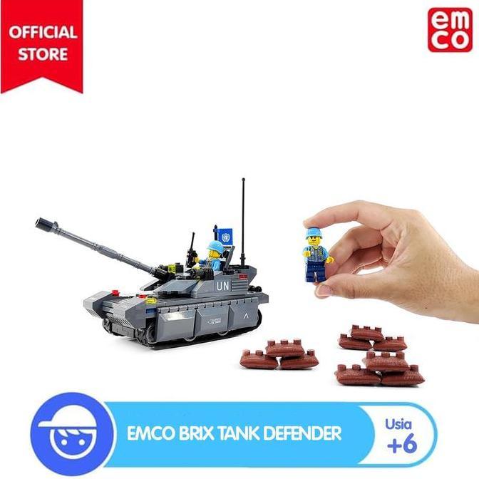 Mainan Emco Brix Tank Defender