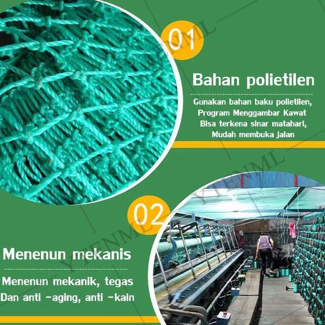 Jaring Ayam Lebar 2X50Meter Jaring Pagar Ayam Jaring Burung Jaring Ikan Jaring Pagar Jaring Pagar Ay