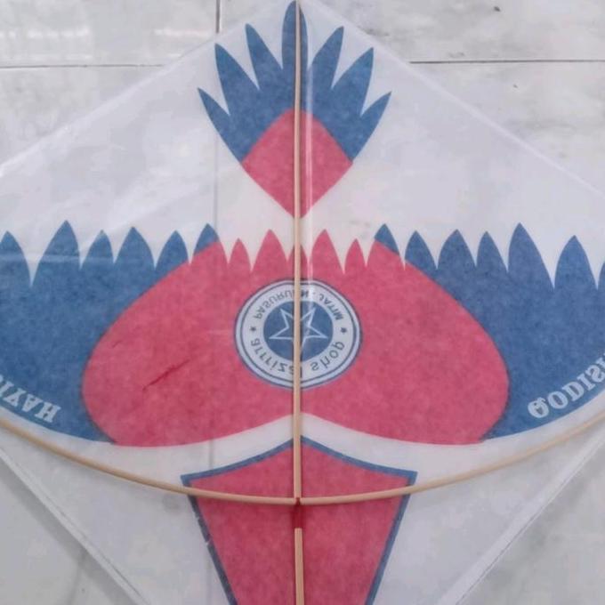 New- Layangan Super 2 lilitan ,  2 warna isi 20 layamgan