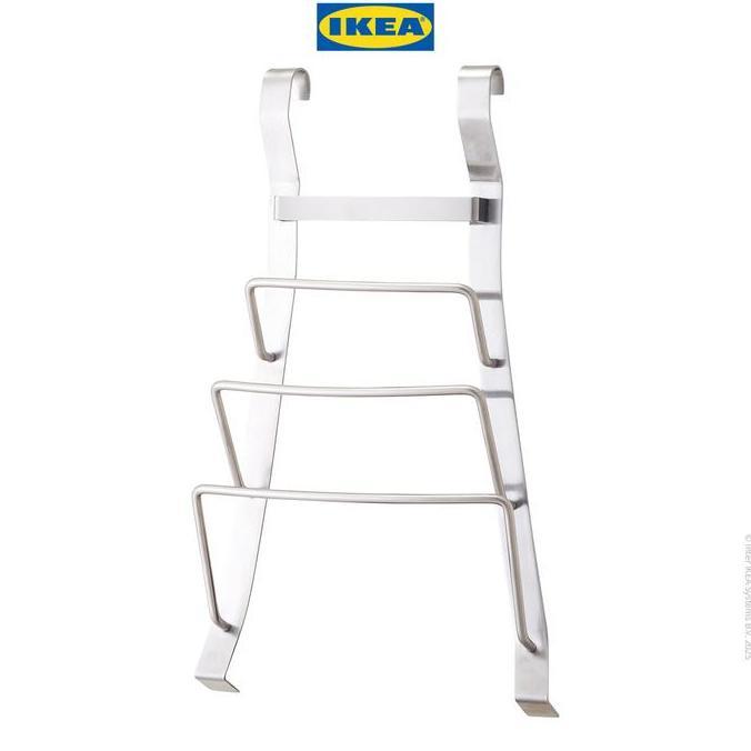 IKEA PARYD Rak Gantung Penyusun Penutup Panci Bahan Stainless Steel