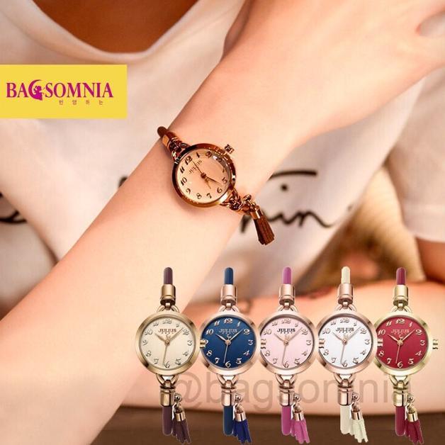 Jam Tangan Wanita Julius JA-994 Kulit Original Korea Jam Tangan