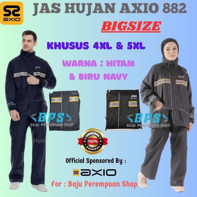 Jas Hujan Axio 882 Jumbo 4Xl 5Xl Big Size Xxxxl Xxxxxl