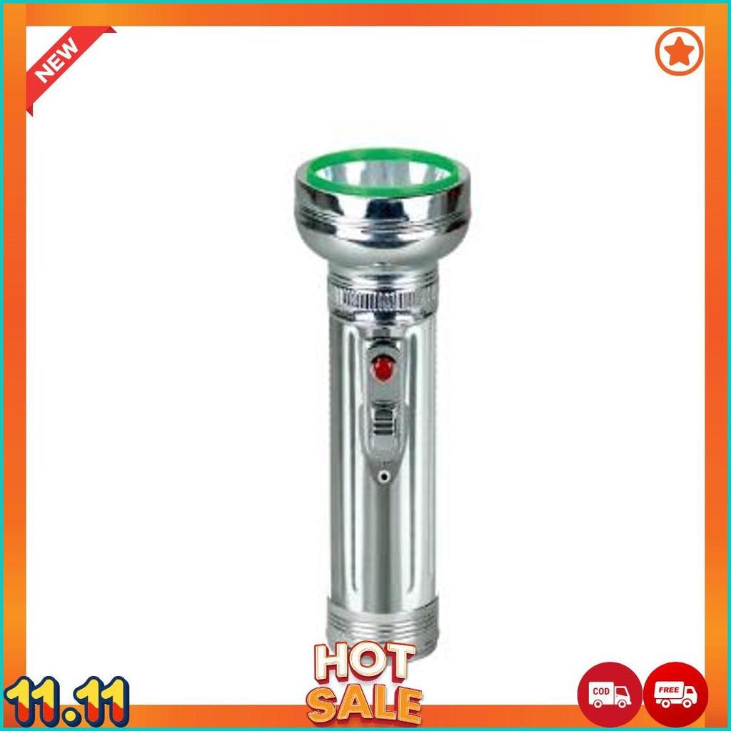 Lampu Senter Lucky Tiger Head Silver - Senter Jadul Cod  [A6]