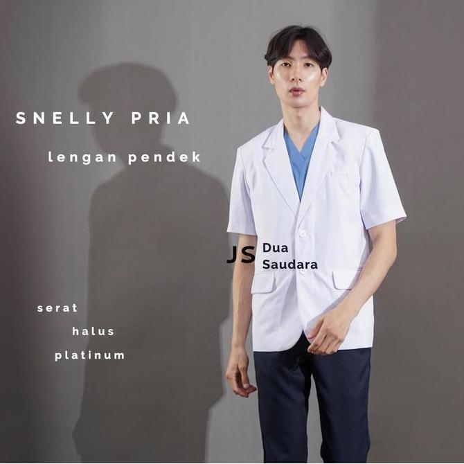 Jas dokter pria / sneli dokter pria / jas putih / jas koas / baju dokter cowo / jas dokter cowo leng