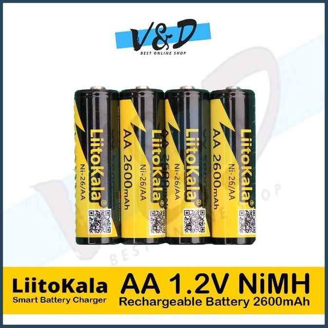 Baterai Cas Aa Liitokala 2600 Mah Real Capacity