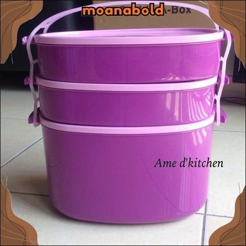 Diskon Rantang Piknik Besar Jumbo Susun 3 Rpl 9026 Golden Sunkist