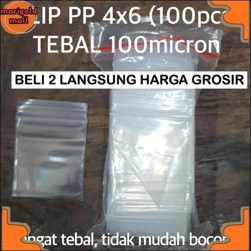 Harga Grosir Plastik Klip Pp 4X6 Tebal 100 Micron Klip Putih Zipper