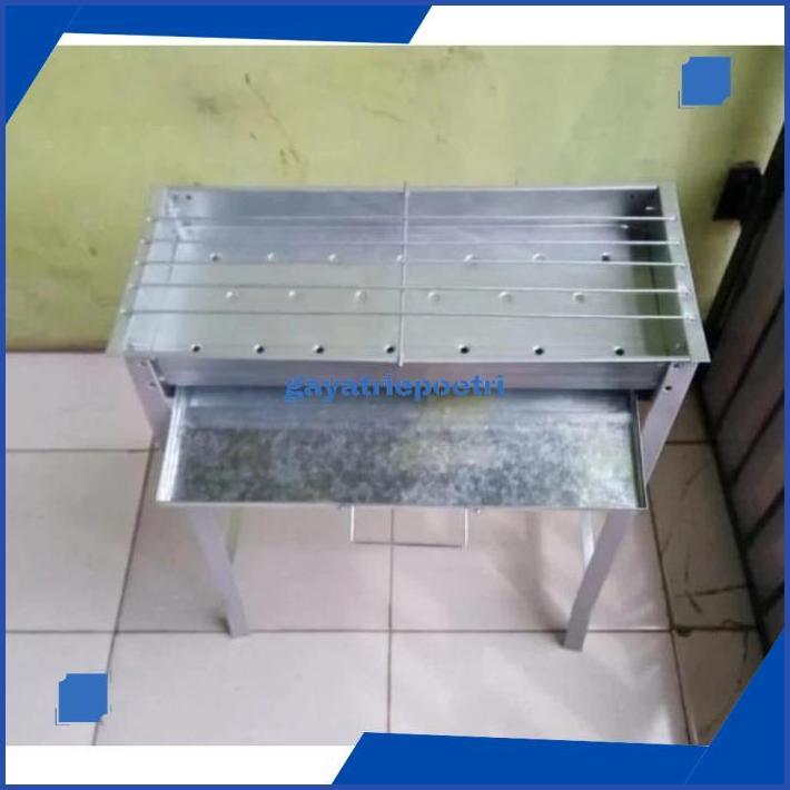 tre-57 Panggangan Arang Bakaran Ayam Ikan Sate / Panggangan Sate Arang stainless steel 60x30 Premium