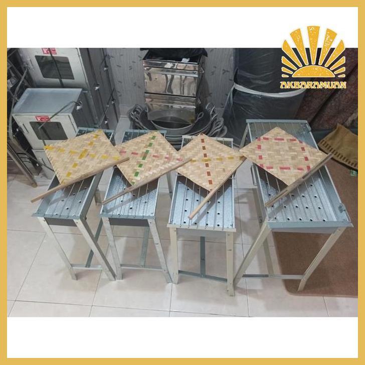 Super Sale panggangan sate ikan jagung / bakaran arang / pemanggangang ayam galvanis Termurah