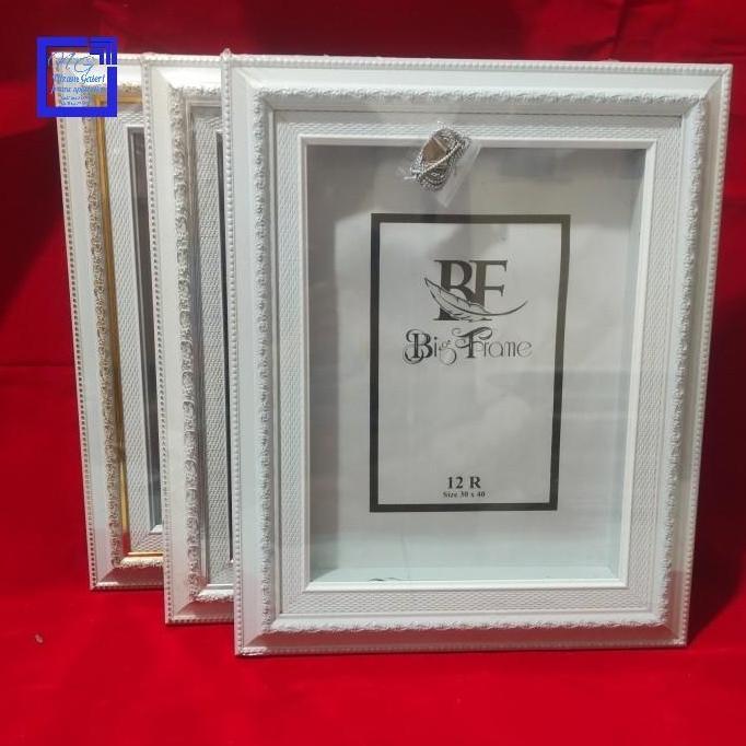 Frame bingkai figura 3D mahar scrapbook 12r 30x40 linen murah
